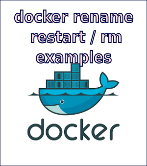 Docker Config Reference (docker rename /  restart / rm)