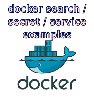 Docker Config Reference (docker search / docker secret / docker service)